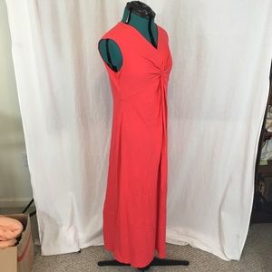 Maternity Sleeveless Knot Front Dress